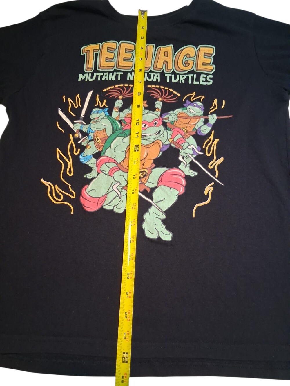 Teenage Mutant Ninja Turtles Black Graphic T-Shirt Large Retro Y2k Casual Pop - Picture 6 of 8
